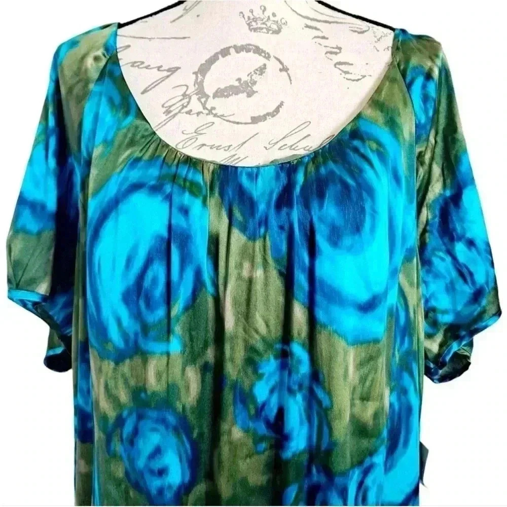 Gorgeous Kate Hill floral silk dress NWT